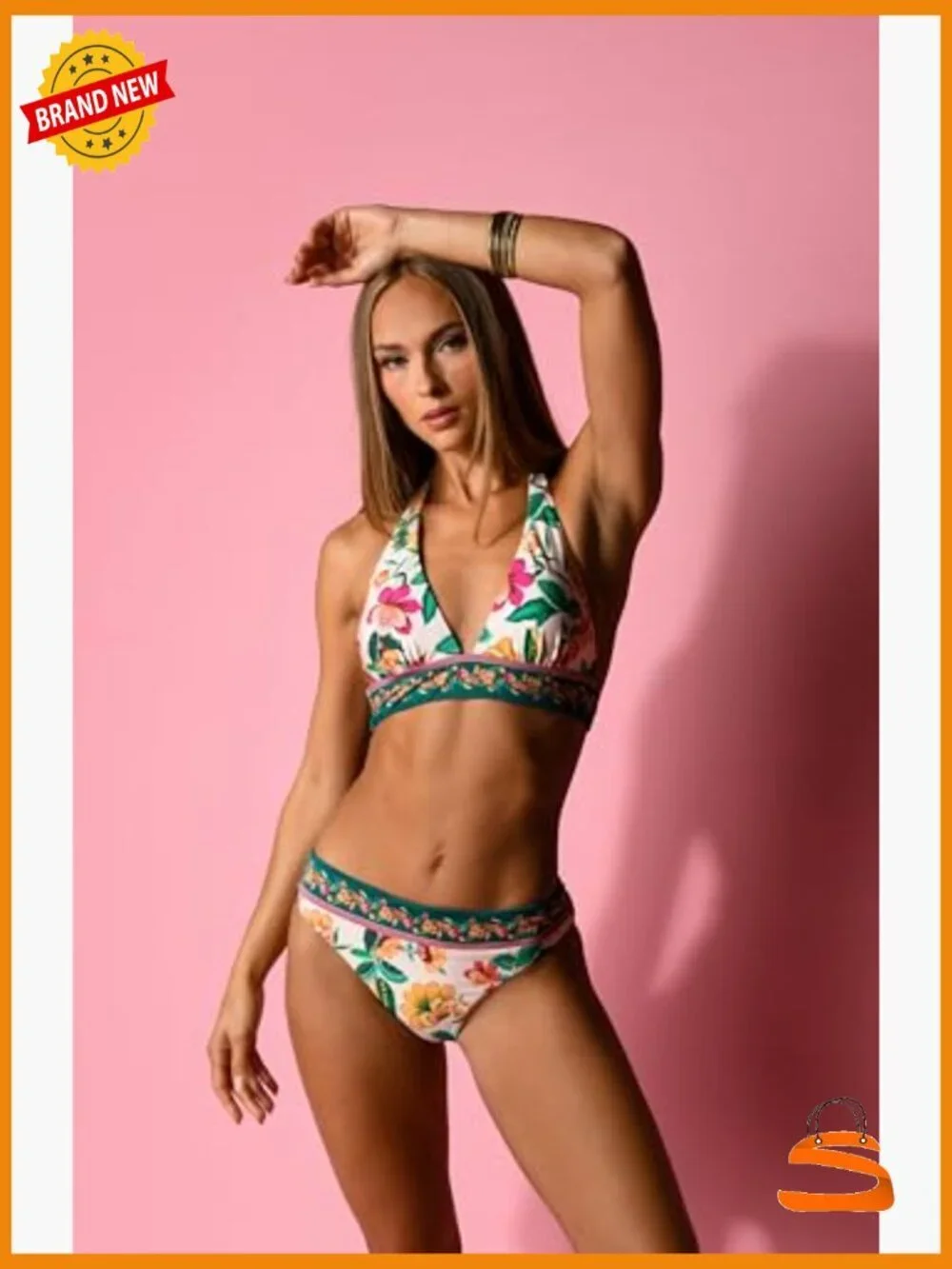 Size 8 Hipster Bikini Bottom Nylon Blend Swimwear